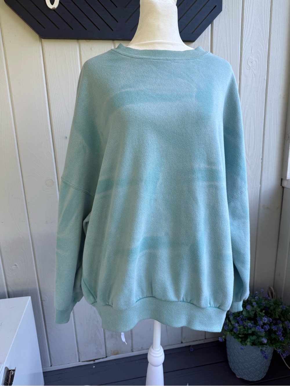 PacSun Light Teal Crewneck Sweatshirt